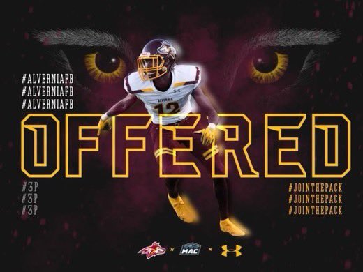 JustinPessoa's tweet photo. Truly honored to earn my first offer from Alvernia Thank you !!  #Alverniafb⚡️ @CoachMartorano https://t.co/p5COuzNGdk