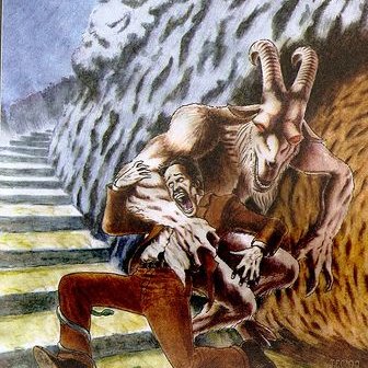 Caminante_pty's tweet photo. El #Chivato es la personificación del #diablo, un ser con cuernos en su cabeza, cuerpo de hombre y patas de chivo, puede adoptar la forma que desee, se aparece en parajes solitarios despidiendo un olor a #azufre.
#elchivato
#leyendaspanamenas
#halloween2021 https://t.co/dAf4XsKm8g