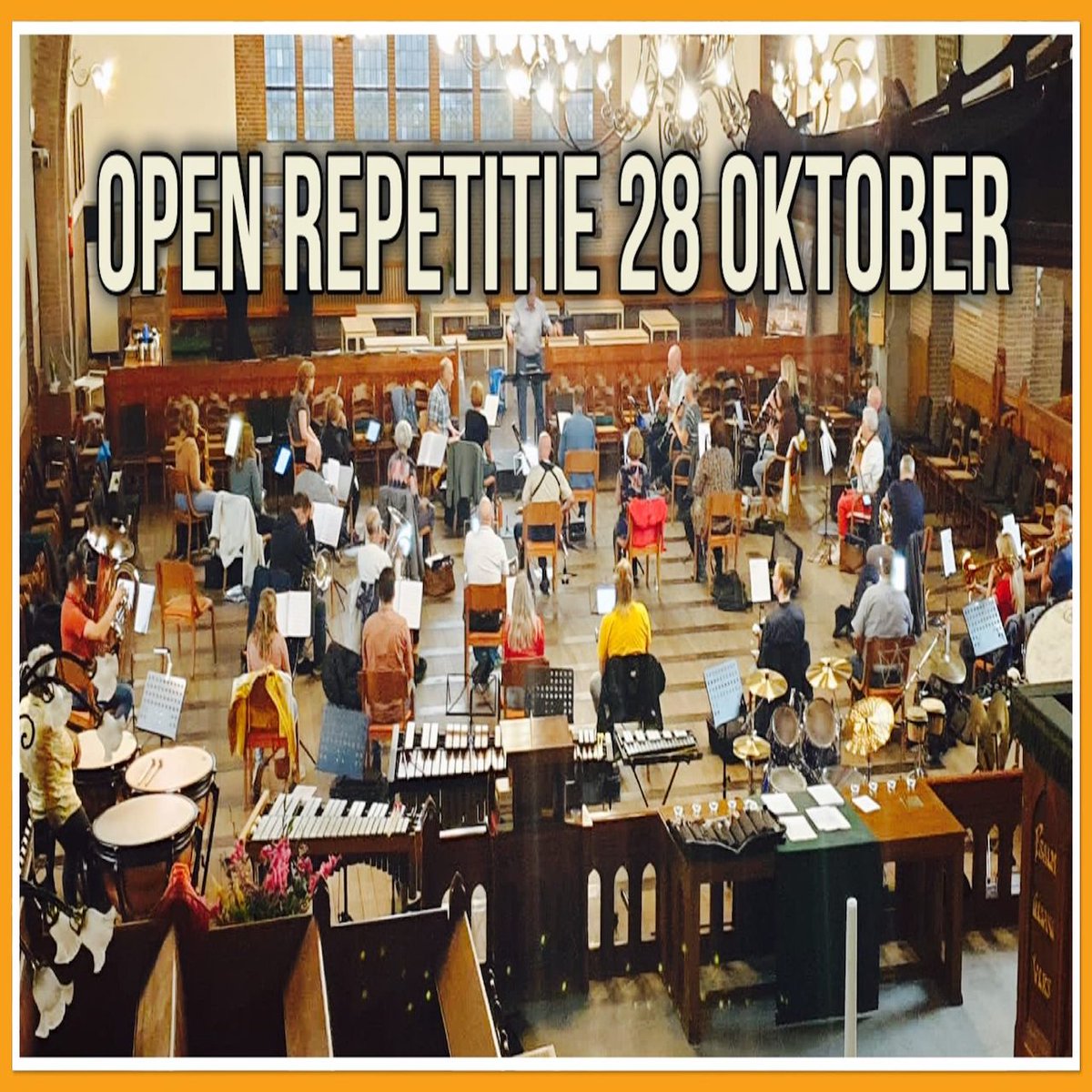 KRPHnl's tweet photo. Speel 28 oktober mee met de KRPH!
Onze eerste #openrepetitie op onze nieuwe locatie, de Grote Kerk #Overschie, is binnenkort een feit. Laat dit moment niet aan je voorbij gaan. Speel je een instrument uit de harmoniebezetting, meld je dan aan via info@krph.nl ! https://t.co/K6LKLE9Vcr