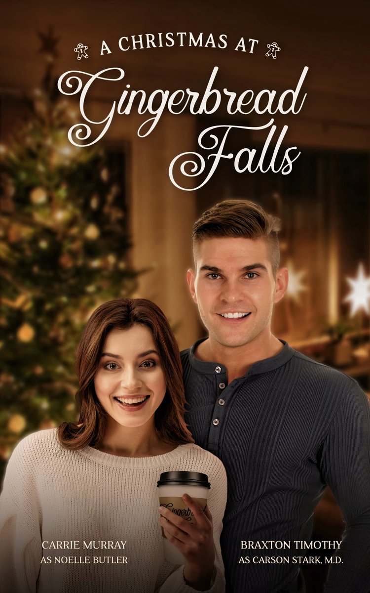 breakingnightp's tweet photo. When Kirkus Reviews said A #Christmas at Gingerbread Falls was "ideal for those who can’t get enough of #Hallmark movies come the #holiday season," we decided it would be fun to make our own movie-type poster! 🎥 Pre-order the book now for 10/12: https://t.co/GYY5zraFVn #romance https://t.co/zJv3Y8kyMb
