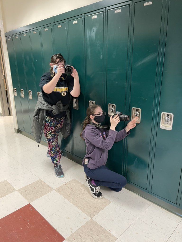 We turned a corner yesterday and used the <a href="/NikonUSA/">NikonUSA</a> dslr cameras in #digitalphotography class at #fhsart