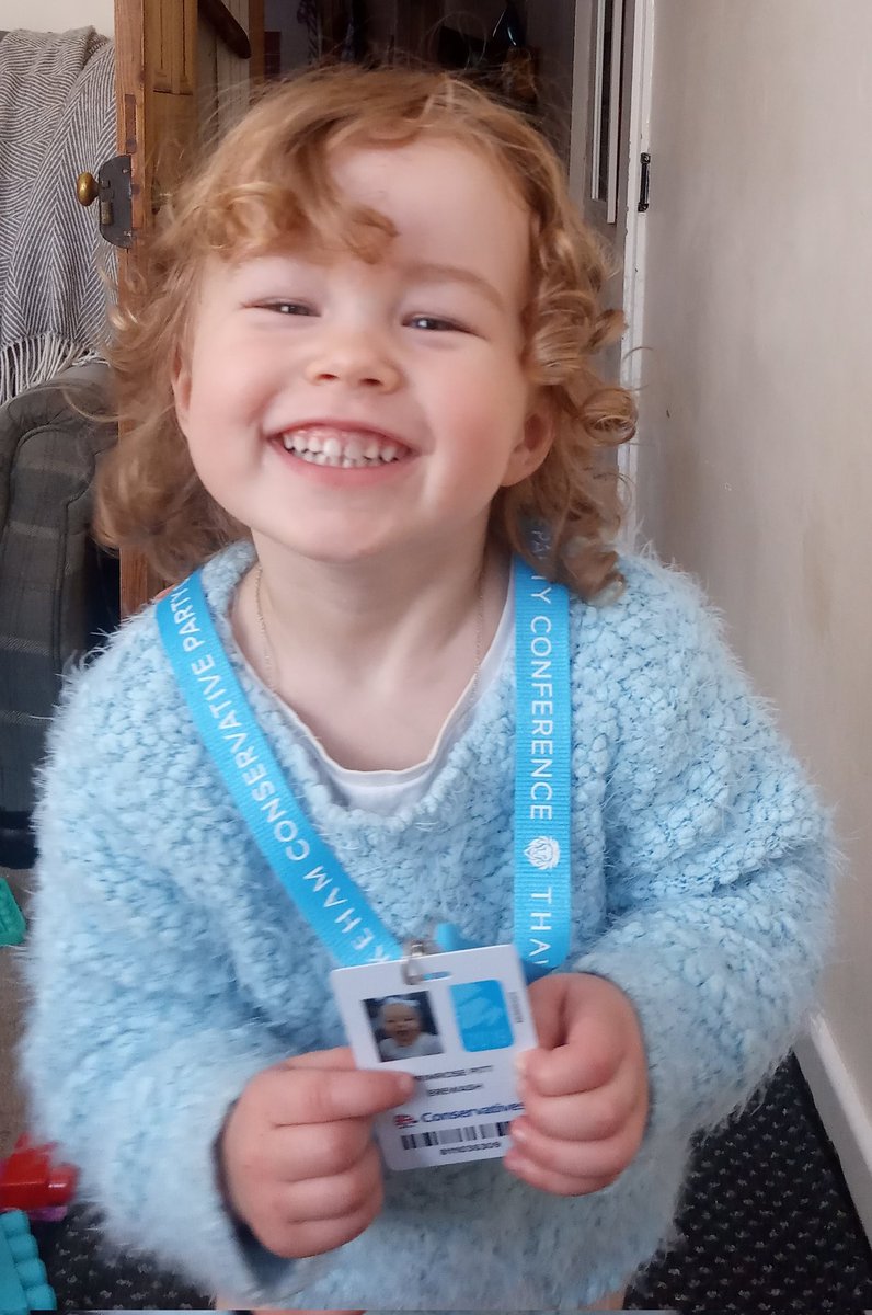 DanJTPitt's tweet photo. Unfortunately, I had to break it to my daughter that she will not be joining Daddy at #CPC21 unlike #CPC19 as Daddy is only attending on Tuesday afternoon/evening. She was placated by having her lanyard. https://t.co/JHp6OqyddL