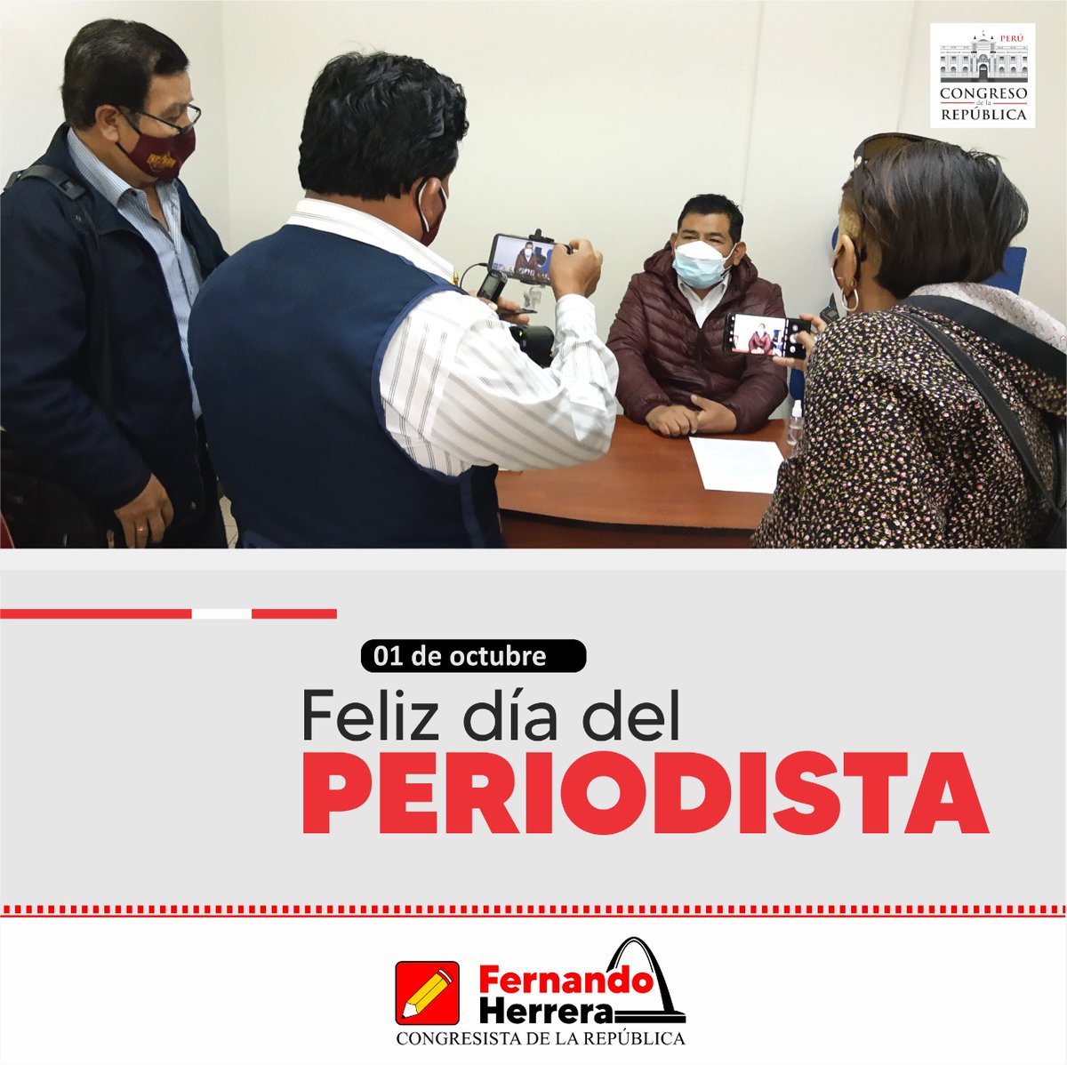 ❗ FELÍZ DÍA DEL PERIODISTA ❗
🔰En este día saludo y reconozco la labor de los periodistas que nos ayudan a construir un país más soberano y justo. 
📝 “Ser periodista es tener el privilegio de cambiar algo todos los días". Gabriel García Márquez.