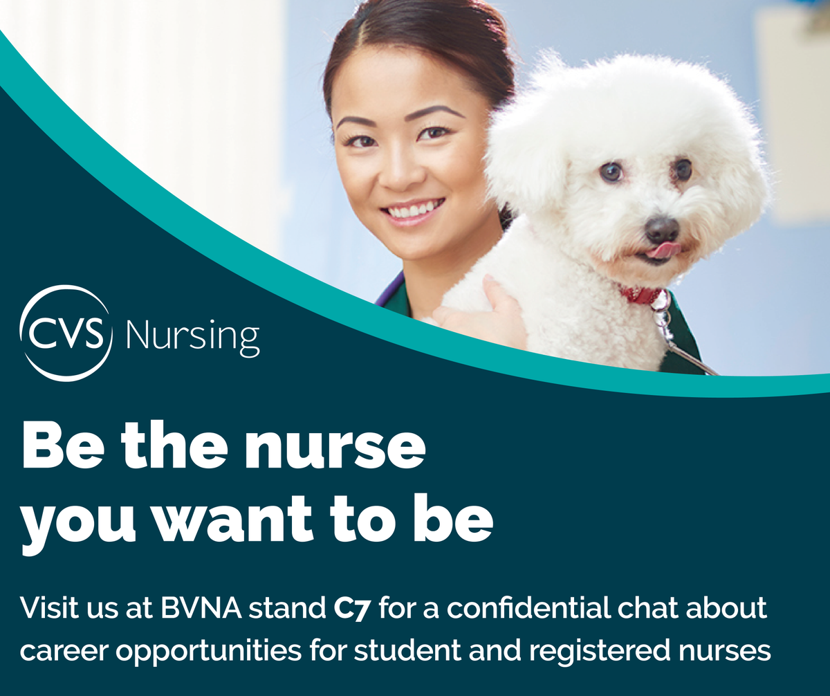CVSGroupPlc's tweet photo. Be the nurse you want to be
Visit us at BVNA stand C7 for a confidential chat about career opportunities for student and registered nurses.
#BVNACongress2021 #CVSNursing #BeTheNurseYouWantToBe #thisisCVS #whatVNsdo #planetRVN #career #vetmed #veterinary https://t.co/IH8SyooD9O