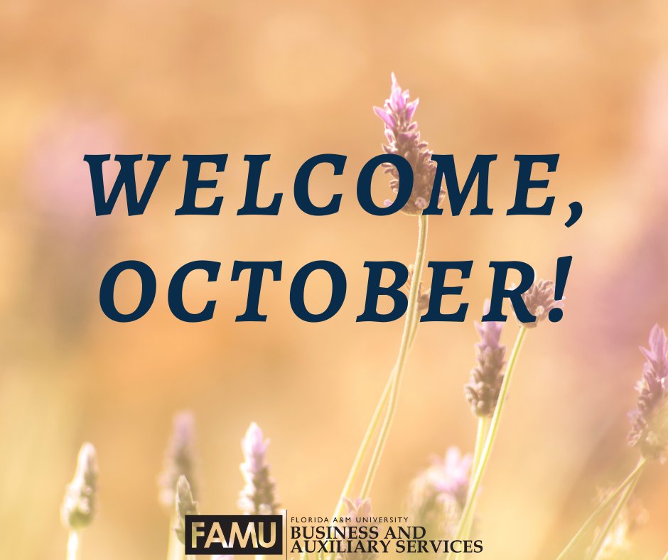 October is here! Enjoy your day!!!