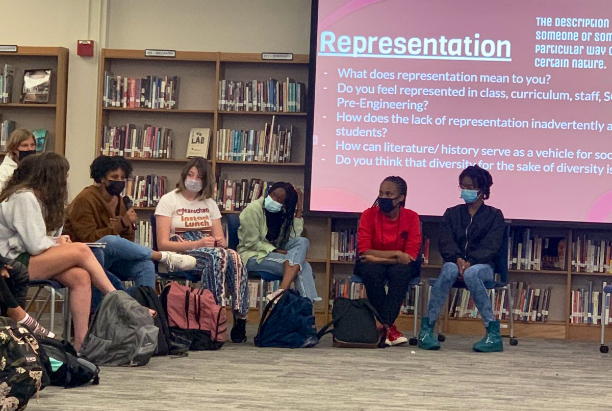 vanessajirik's tweet photo. Glad to witness conversations about equity and representation lead by our strong, driven students who value their educational experience and seek continuous growth for themselves and others. Here’s to another great Equity Forum at LHS!@lhshighschool @LHS_PrincipalJ @prichardcom https://t.co/yZU91huvxT