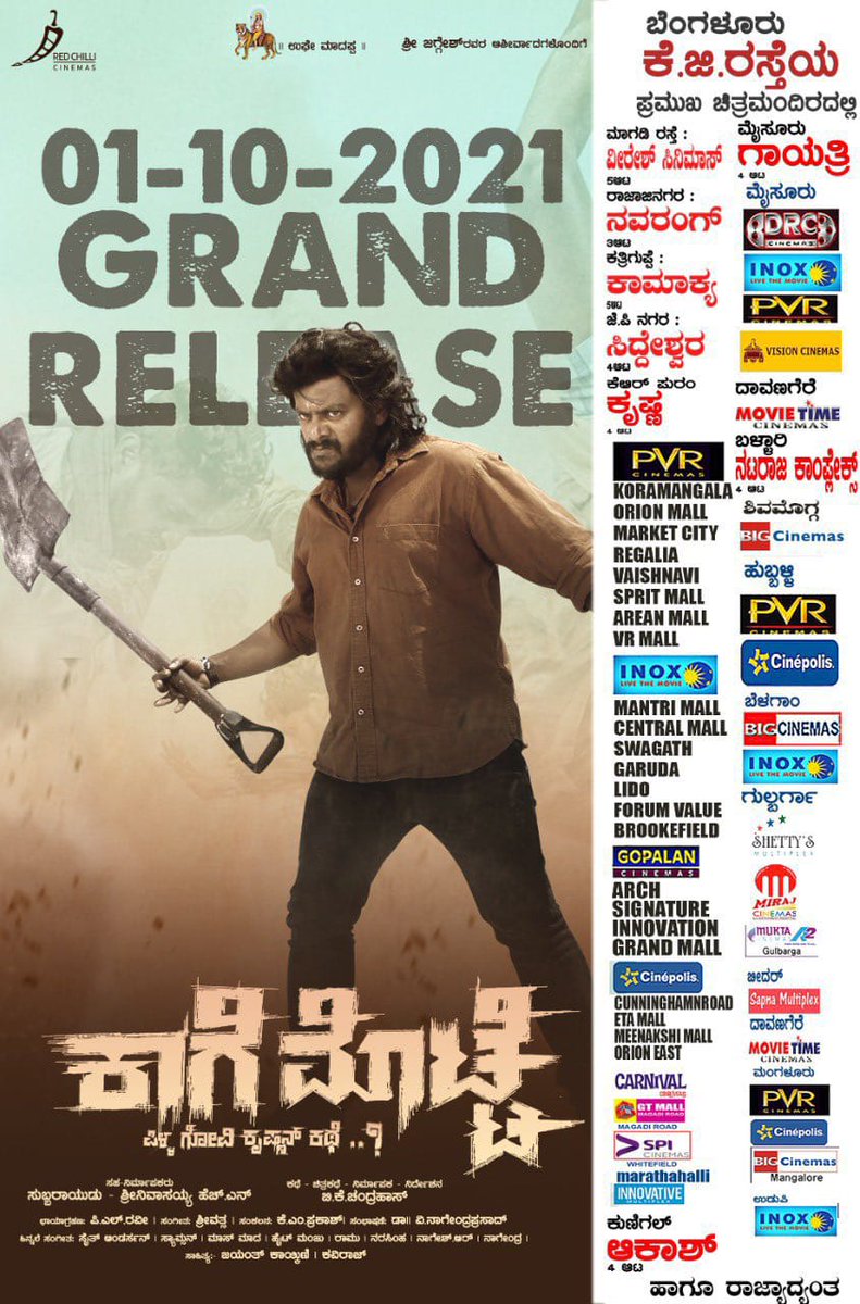 Best wishes #GururajJaggesh &amp; the entire team of #kaagemotte. <a href="/Jaggesh2/">ನವರಸನಾಯಕ ಜಗ್ಗೇಶ್</a>