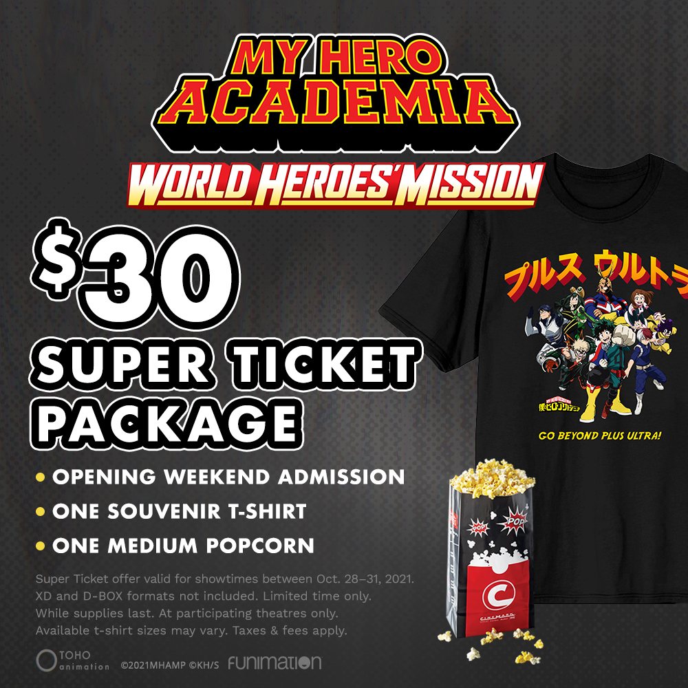 My Hero Academia: World Heroes' Mission Tickets Available Now