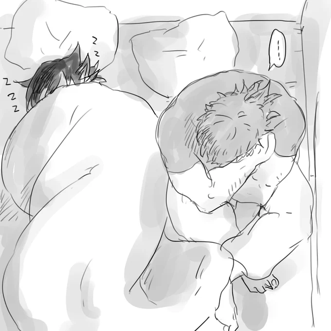 寒くなってきたので同衾したときオジサンの布団奪っちゃうマとかどうですかね 