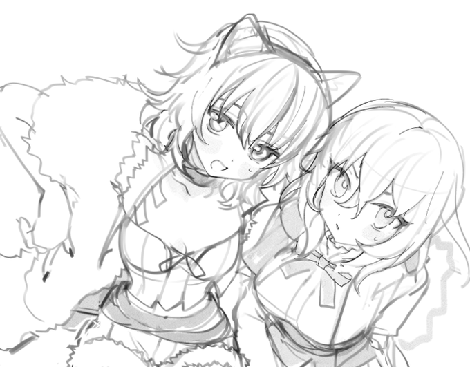 スケブ作業ちゅう・・・ ハチャメチャかわいくなる予感 