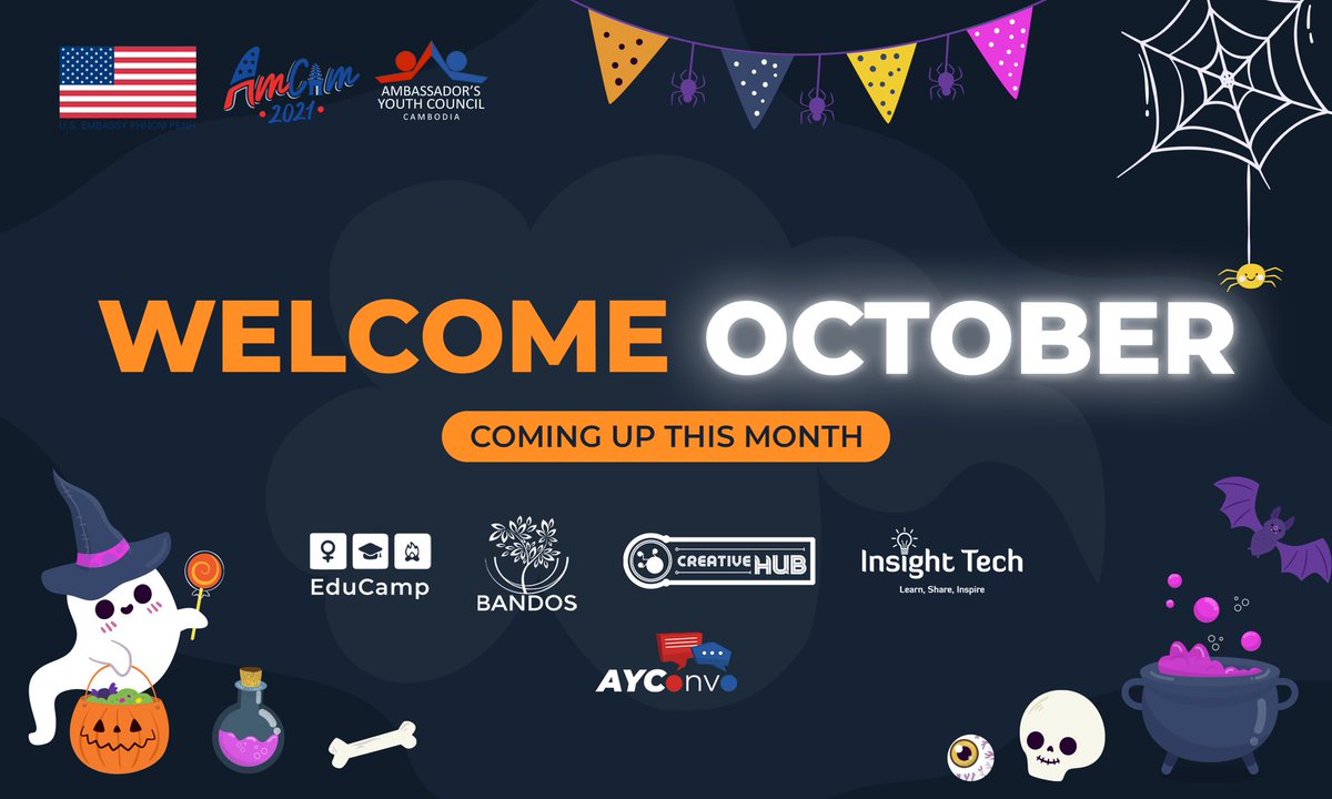 USAYCkh's tweet photo. Happy October! We are excited to reveal the activity in our council for this month. Stay updated with us for the excitement! #USAYCkh https://t.co/qrvjXLHoxc