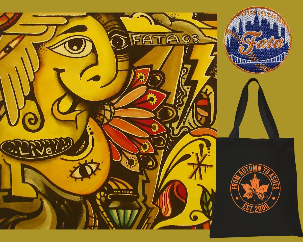 Head over to fromautumntoashes.bandcamp.com and you can grab a patch or a tote (and get the long out of print LIVE AT Looney Tunes for free). Or just grab the download of Looney Tunes. It is also back on all digital services.