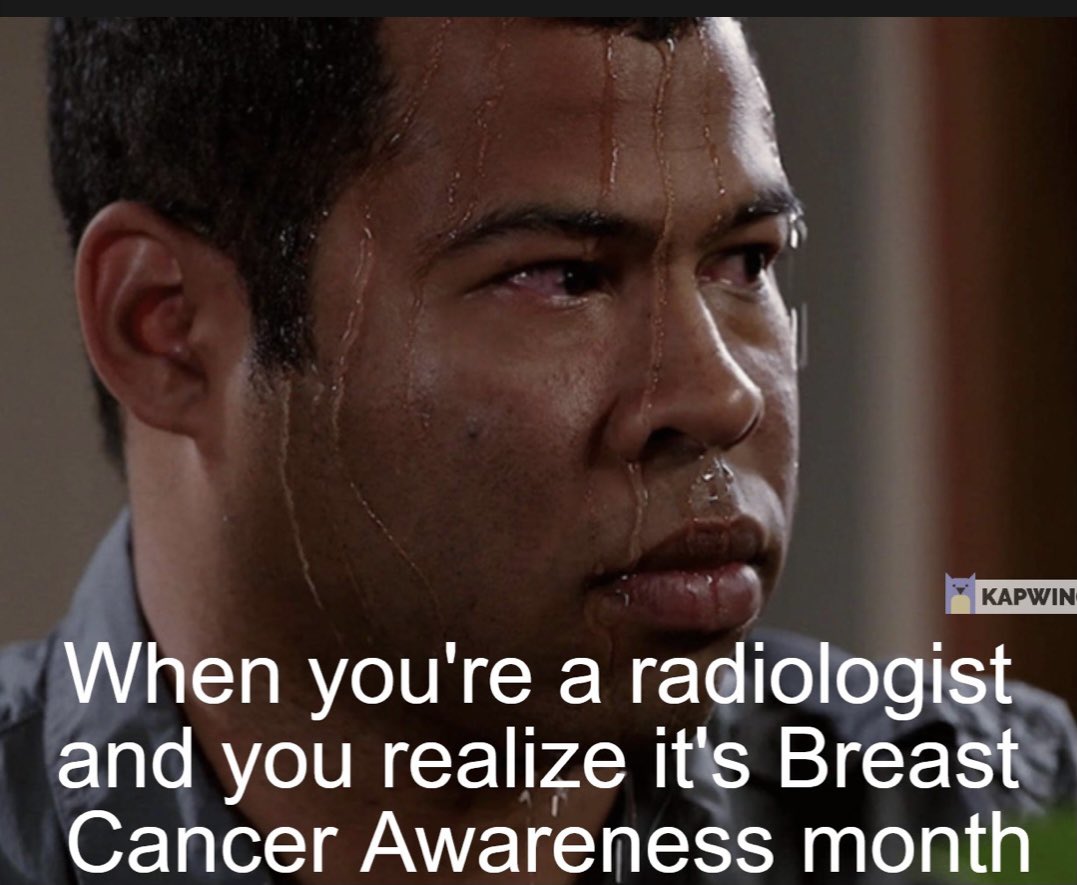 😂😂 Me, when I saw that first pink billboard driving into work today

💖 But seriously, get your screening mammograms!

#BreastCancerAwarenessMonth #radiology <a href="/Dr_Lucy/">Lucy Muinov MD</a> <a href="/amykpatel/">Amy K. Patel, MD</a>