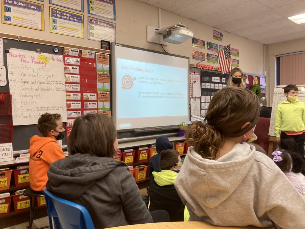 Love seeing learning targets be used and meeting the needs of all learners and languages with Ms. Lagassie’s class today