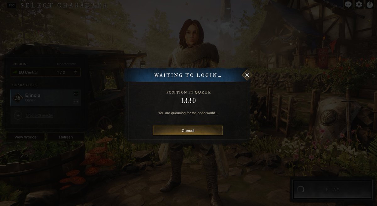 Eine "kurze" Stream Pause bis es weiter geht mit #NewWorldMMO Level 40 und ein neues Gebiet wird dann angegangen 😇