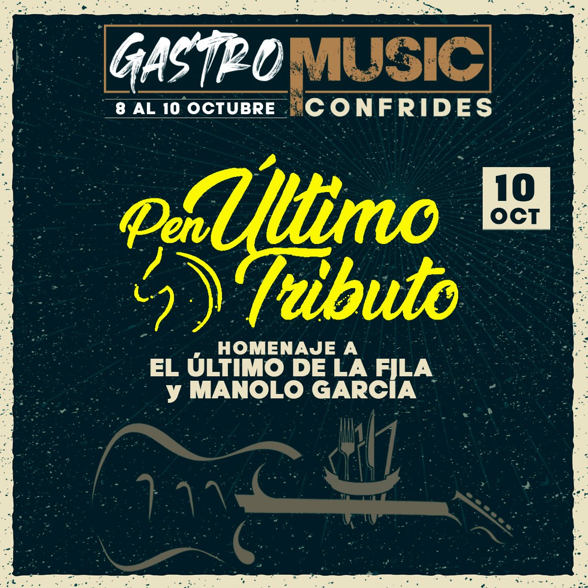 ConfridesGM's tweet photo. Súper banda con lo mejor de EL ÚLTIMO DE LA FILA y MANOLO GARCIA en las voces y música de PenÚltimo tributo 😍🎶🎙️

👉 Gastronomía, música en directo, catas, jam sesions, conciertos y street food te esperan en CONFRIDES 🍷🎊 https://t.co/017bV9YRCA