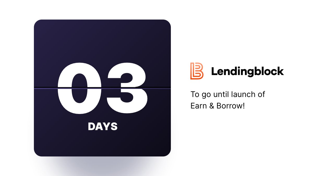 lendingblock's tweet photo. Lendingblock opens for business Monday October 4th🚀

But we got excited, and decided to open the doors and let you have a look around a few days early!

So, create an account at https://t.co/6UjRZO5ZNh now, have a look about, and let's get ready to Earn Baby Earn!

#lendingblock https://t.co/MupOwrf7XS