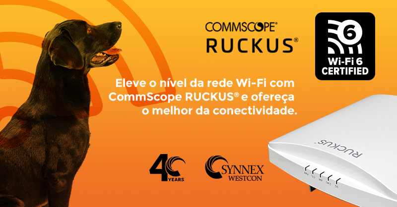 TDSYNNEXBrasil's tweet photo. Com #SYNNEXWestcon e #CommScopeRUCKUS®, você oferece aos seus clientes a tecnologia do futuro para simplificar a TI e levar a WLAN para outro patamar. Seja um parceiro: https://t.co/5ORECC5DGO https://t.co/x0KEI6E3jq