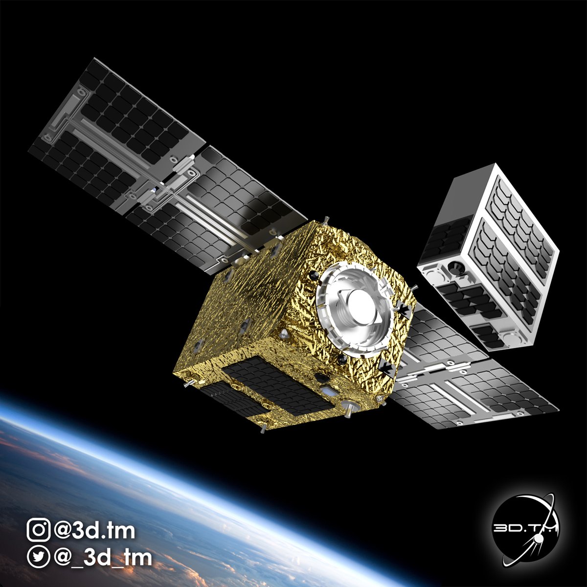 _3d_tm's tweet image. Here’s another render of my #ELSAd model for #3Dprinting (added some extra context for the spiciness). I can only imagine the images @astroscale_HQ @astroscale_JP captured during their first tech demo for ADR. Exciting times for On-Orbit Servicing!
#onorbitservicing #oos #osam