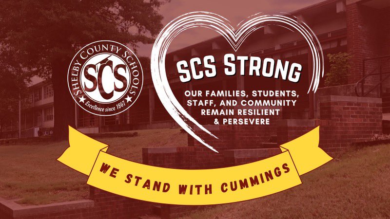 SCSSuptRay's tweet photo. Today, we remind our educators, students, families, and community that TOGETHER we have the ability to withstand adversity and persevere. #WeStandWithCummings #SCSStrong https://t.co/6PjR99TluM
