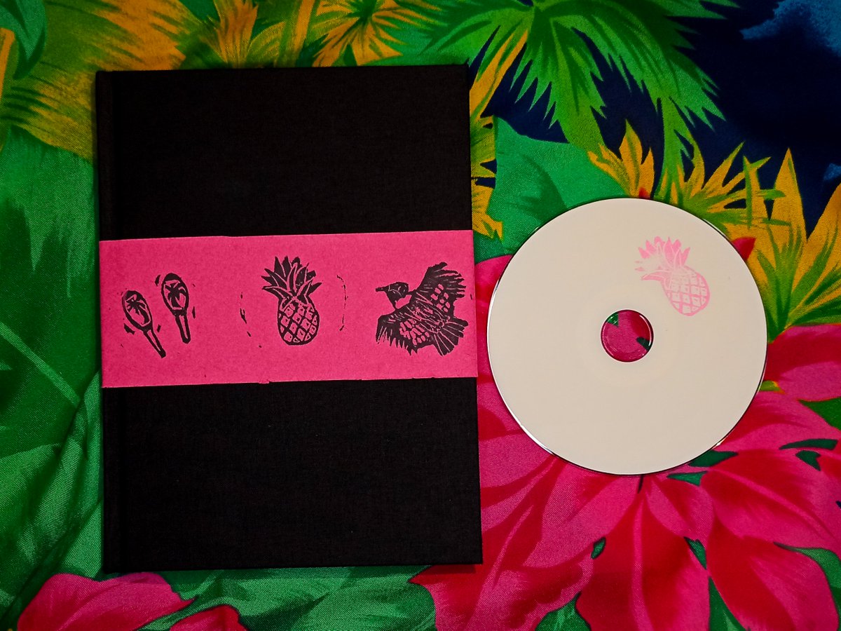 BeckyBeckyMusic's tweet photo. Our SPECIAL SUPER LTD EDITION album/book MARACA is released 1 week today thru @wrecordings!

Order your copy from link in bio.

Comes with 5 postcards with art by Brigitte Rose and linocuts by Lunar Fields Design. Feat. guest vocals from @itsgriptight and Papa Negro. https://t.co/4ZLnpVgwsf