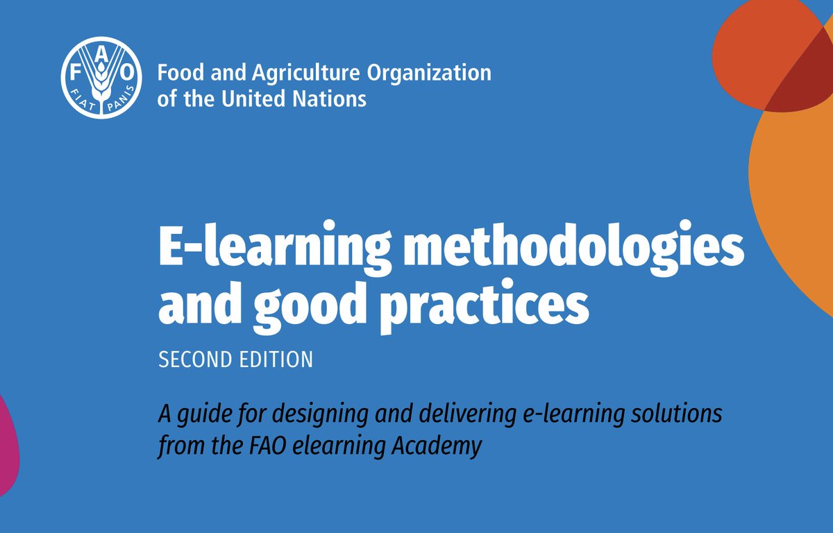 LearningVibes's tweet image. Téléchargez la toute nouvelle version du guide &quot;Méthodologies pour le développement de cours e-learning&quot; proposé par la FAO : fao.org/publications/c…  #elearning #digitallearning