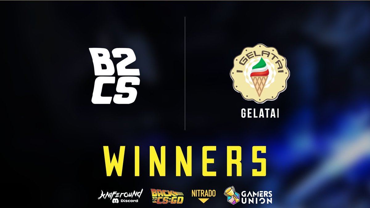 chianuCS's tweet photo. Dopo gli #inetti, sono #IGelatai๐ฆ ad entrare nell'albo d'oro del #B2CS๐๐ฎ๐น
2/3 fatti, ora dritti all'ultimo appuntamento del 2020 ๐.. ci vediamo a Novembre!
#spaghettiCSGO https://t.co/t3ioTh1dNc
