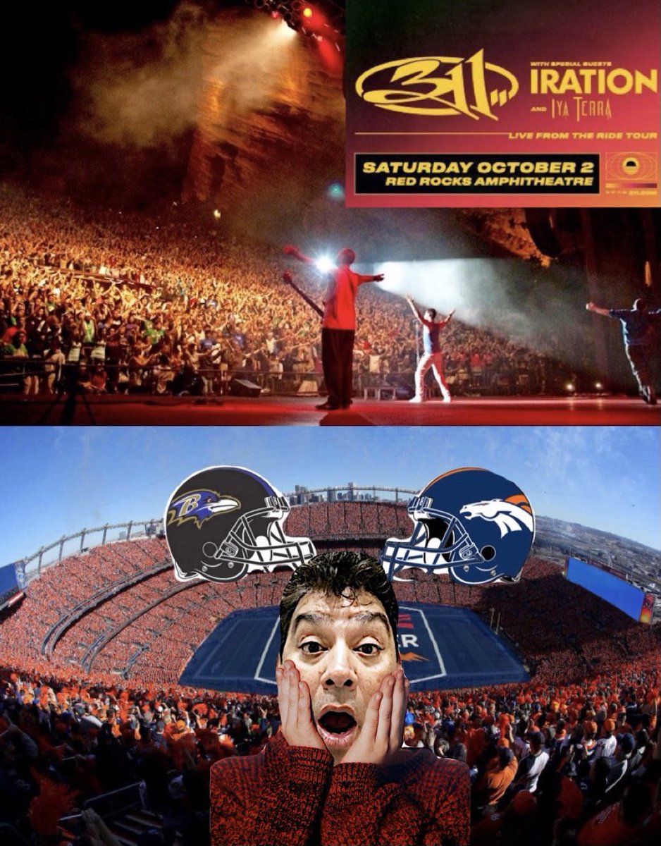 pincheponchi's tweet photo. 311 at Red Rocks ,
Broncos vs Ravens
Denver here i come https://t.co/S3Ip1Dk0Pc