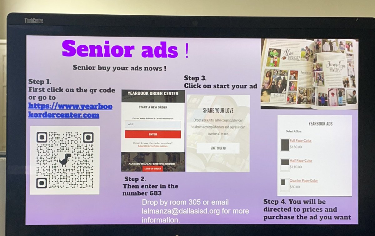 Senior ADs are on sale!! Get yours today before time runs out! If you have have questions or need more information drop by room 305. #boup