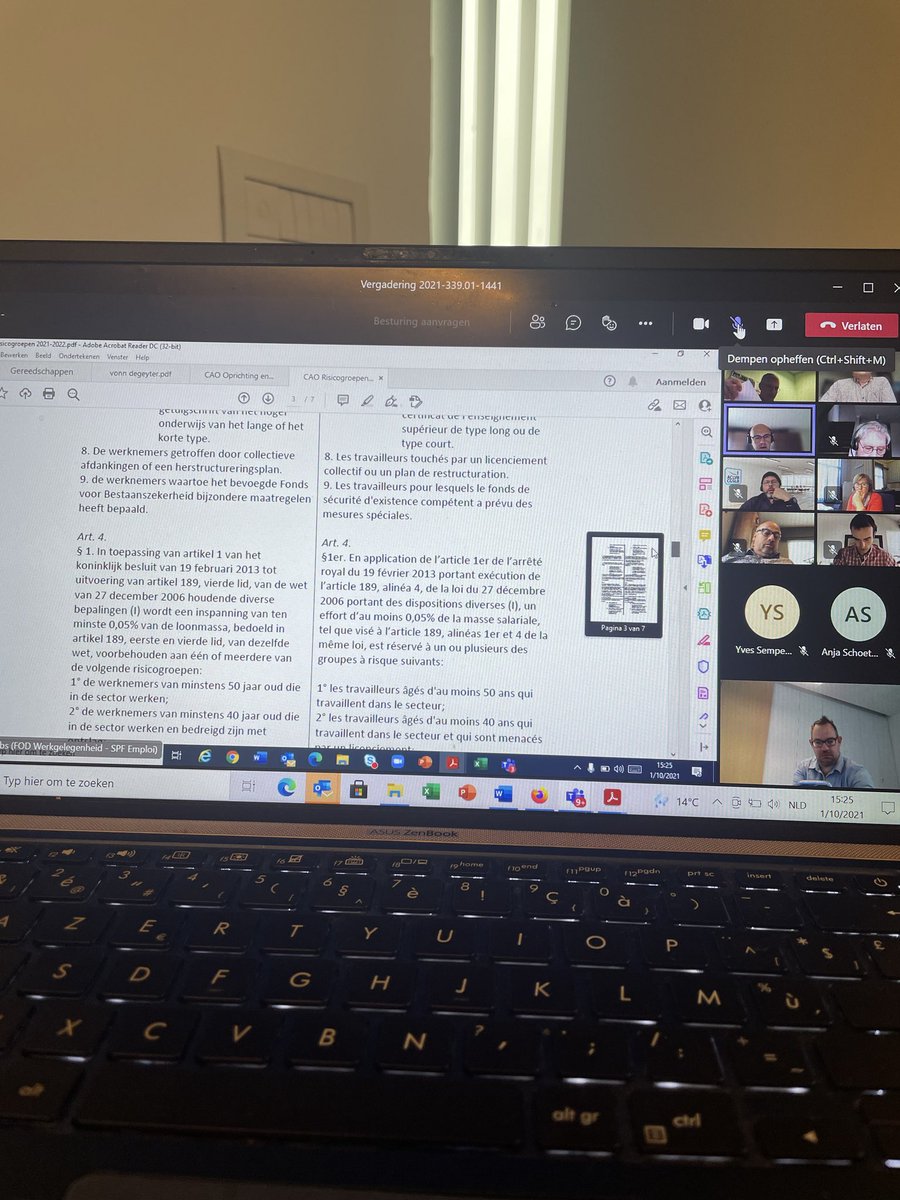 Zo net richtten we binnen Paritair Subcomité 339.01 ons fonds voor bestaanszekerheid op! Een belangrijke stap in #sociaalwonen om gericht in te zetten op ons belangrijkste kapitaal, onze collega’s... ⁦@ACVoostvllok⁩ ⁦<a href="/JohanVanEeghem/">Johan Van Eeghem</a>⁩⁩ ⁦<a href="/ACLVB/">ACLVB</a>⁩