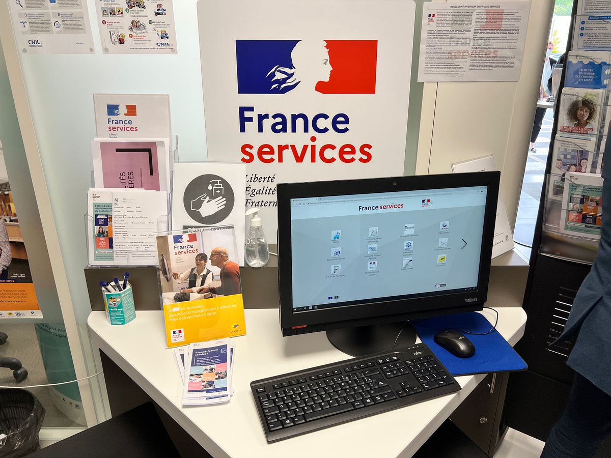 RANouvAquitaine's tweet photo. #ServicePublic 
Inauguration de l'espace #FranceServices de #Mirambeau (17), point d’accueil unique pour accéder aux services publics https://t.co/p1uvfXDNsf
