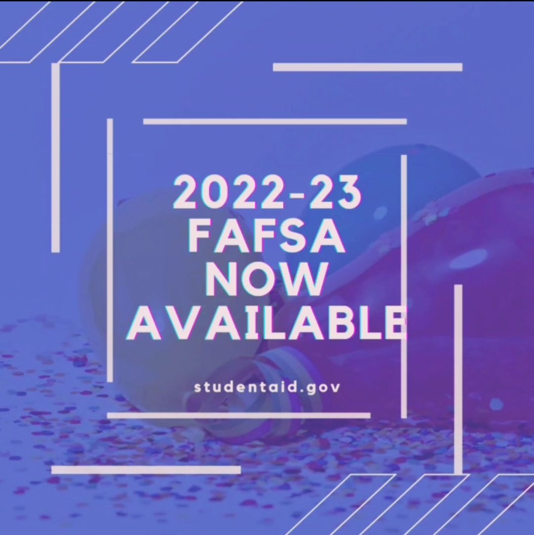 WakeTechFinAid's tweet image. 🚨2022-23 FAFSA Now Available🚨

Starting today, the 22-23 FAFSA is available to students! This FAFSA will determine a student&apos;s financial aid eligibility for Fall 2022, Spring 2023 &amp;amp; Summer 2023.

*22-23 FAFSA requires tax information from 2020*

#WakeTech #WakeTechFinancialAid
