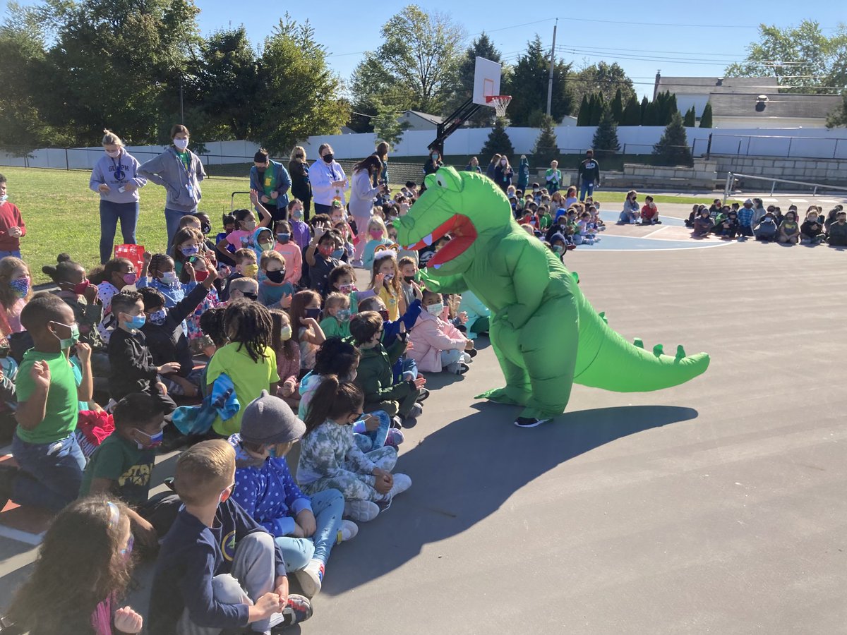 It’s Chompy time at the Gulph PBIS assembly!