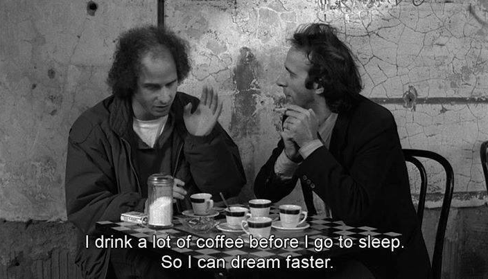 LostInFilm's tweet photo. 'Coffee &amp; Cigarettes' (2003, Jim Jarmusch) https://t.co/K5TUI8qheW
