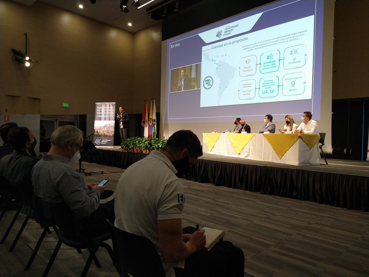 upbcolombia's tweet photo. La sesión plenaria del #CUEE2_0 es también la oportunidad para conocer #emprendimientos locales. Hoy escuchamos la experiencia de #Placetopay. https://t.co/zQGCh6q9hz