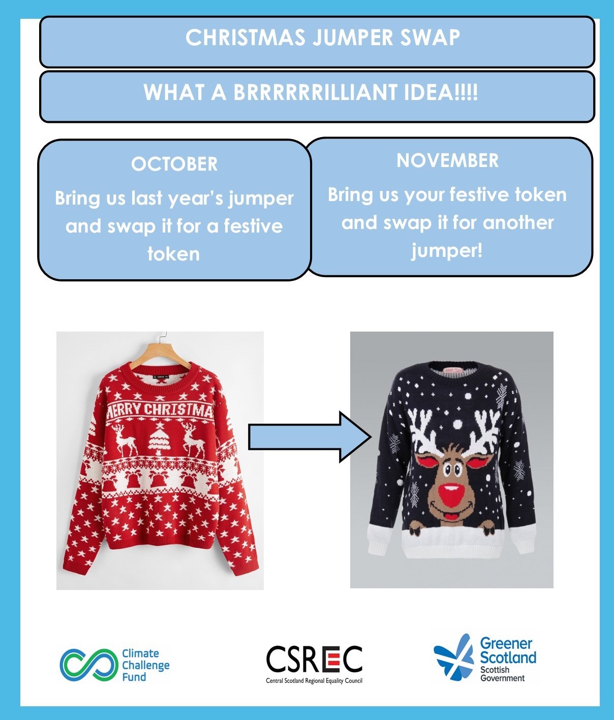 One Forth Valley on Twitter "Christmas Jumper SWAP!🎅 👇How to