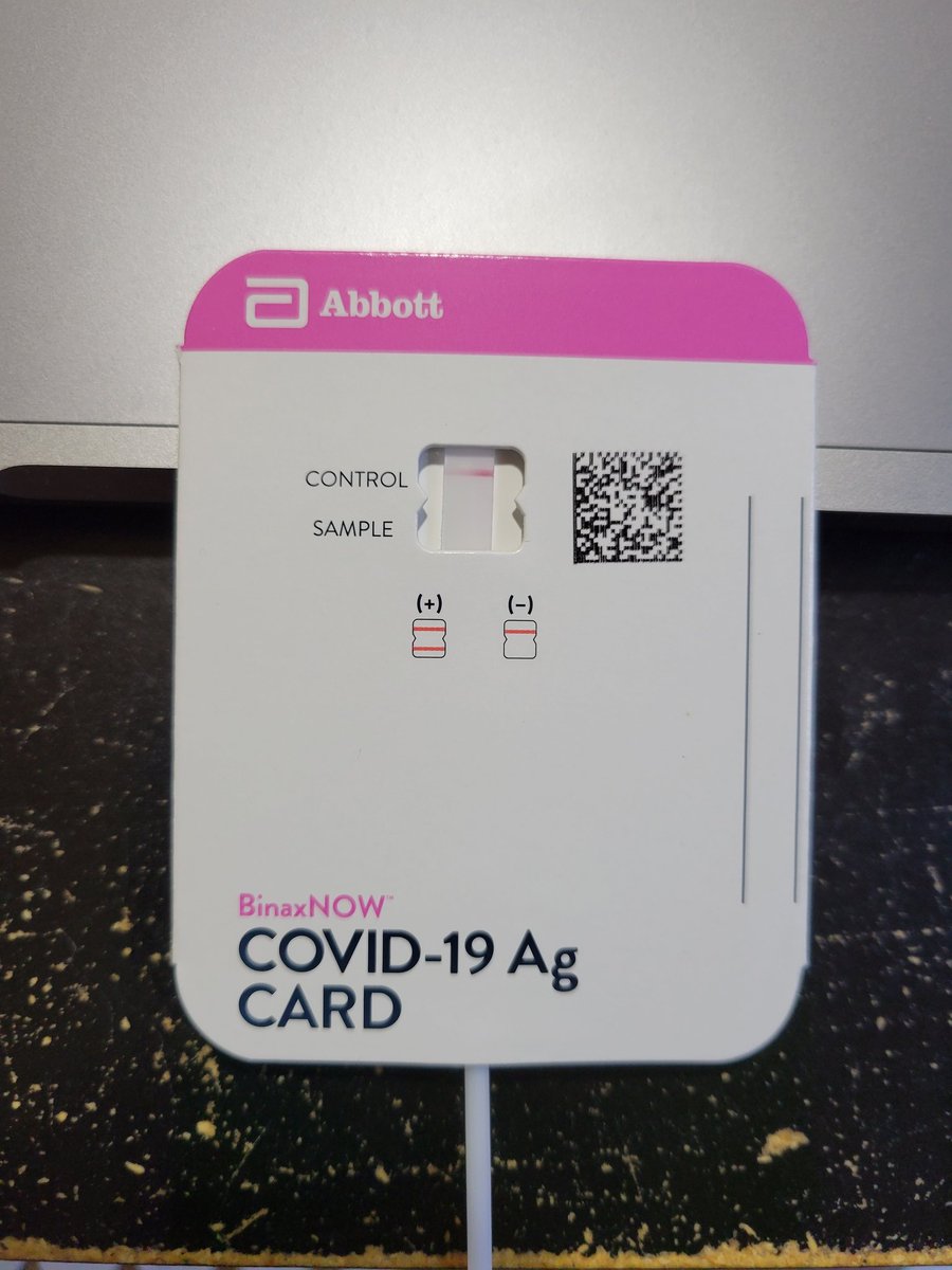 MightyCasey's tweet photo. Citizen scientist/journo/#PatientHacker here walks her talk again.
When I went to BOS last wk for @patientexpsym conf, said I'd self test for #COVID twice this wk to prevent That Guy syndrome, wherein I unknowingly spread plague.
2nd test today.
Negative.
#winning https://t.co/6W5B1D2jYb