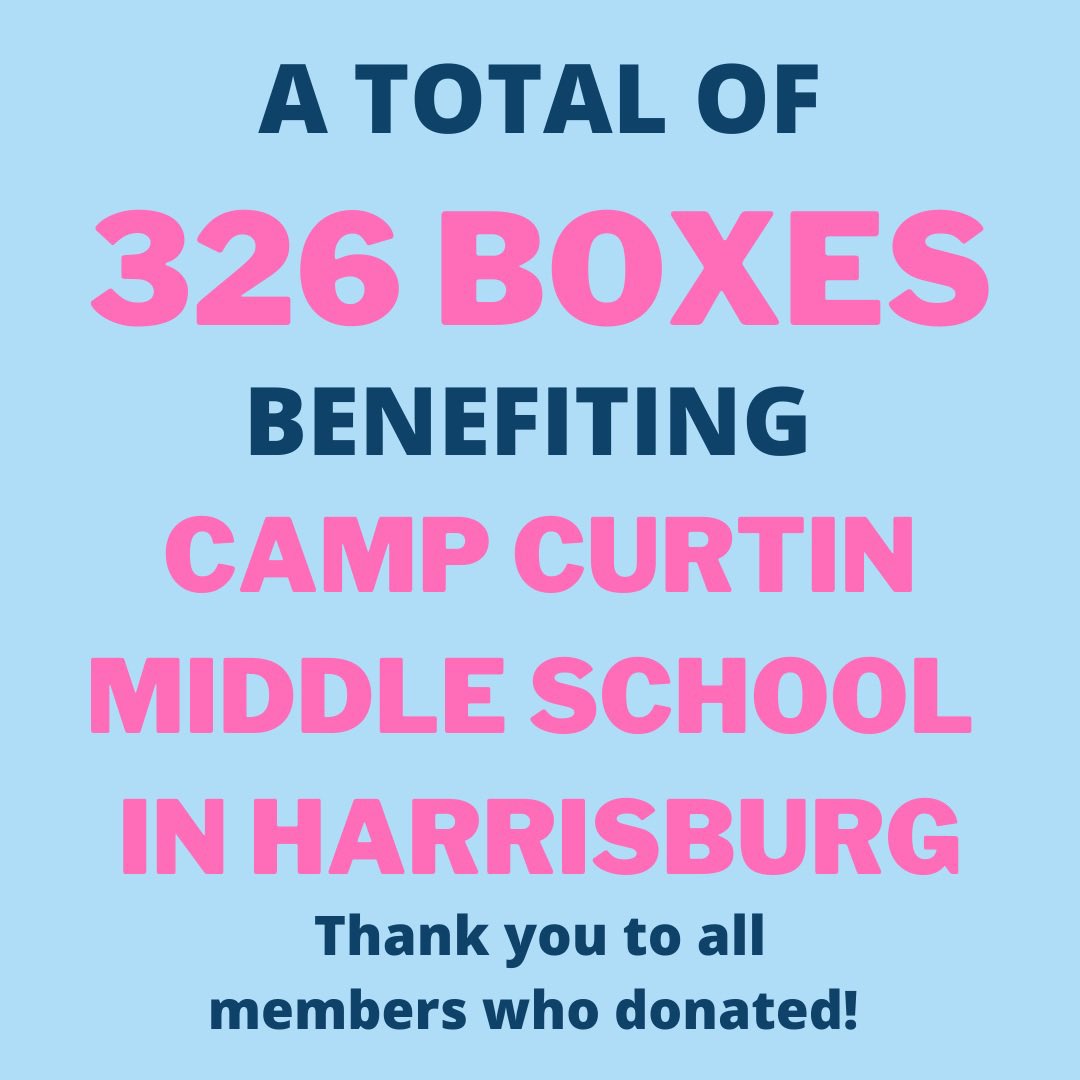 cvpadproject's tweet photo. Thank you all for the donations! We will be going to Camp Curtin middle school soon, be sure to look for updates! https://t.co/tbEnex6RNp