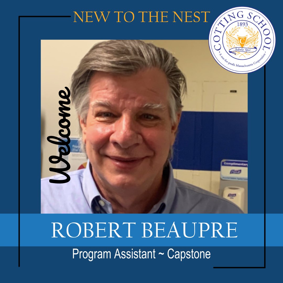 CottingSchool's tweet photo. New to the Nest! Welcome to the team, Robert!
#NewToTheNest #Falcons #StaffIntroductions #WelcomeToTheTeam #CottingSchool #AccessibleEducation https://t.co/B0VhSpPytY