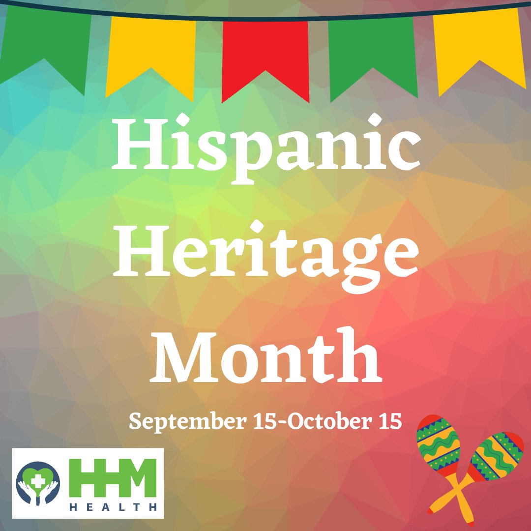 Did you know nearly 50% of HHM Health patients are Hispanic? We love and cherish our Hispanic patients, neighbors, and friends. Celebrate this month by learning something new about how the Hispanic culture has shaped your life. #HispanicHeritageMonth #CommunityHealthCenter
