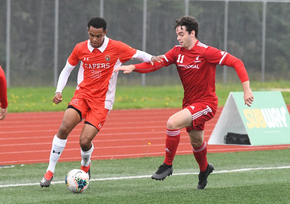 MUNathletics's tweet photo. The Memorial Sea-Hawks (2-3-1) men's soccer team returns to the confines of their own home at King George V Park this weekend as the host the UNB Varsity Reds. 

READ - https://t.co/MgvStTxQN6 

#WeFlyTogether https://t.co/y4bKixApTR