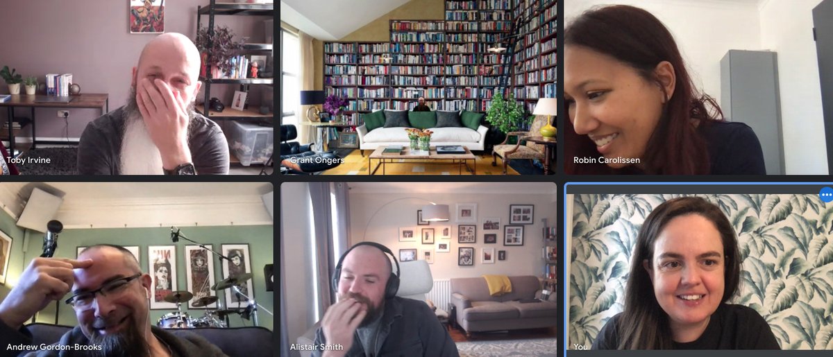 SecureDelivery's tweet image. The kind of Friday afternoon meeting where your CTO has to virtually hide behind his virtual sofa @rewtd