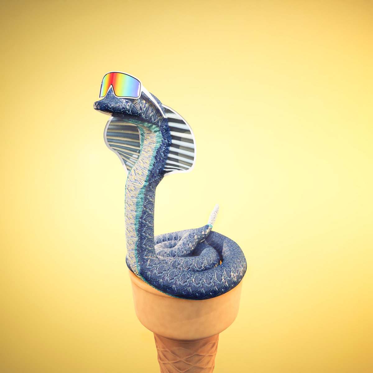 ScoopShopNFT's tweet photo. ‼️ Flash giveaway alert‼️

We like @solsneks so we made a snek cone, and it can be yours!

1️⃣ RT this and we'll pick a random winner in 12 hours (10 EST tonight)
2️⃣ That's it.

No affiliation, we just like the sneks 🤷‍♂️ https://t.co/oBpCCly4ve