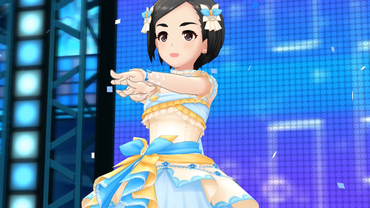 CARDY__r's tweet photo. 千鶴ちゃんお迎え記念スクショその3
#松・雪・愛 です
…ってさっきとユニット名あんま変わらんイメージが💦
#デレステ
#佐城雪美
#成宮由愛
#松尾千鶴
#Trancing_Pulse
久しぶりにこのMVでスクショ撮ったな…そして両端二人には消えてもらった(ぁ https://t.co/KVygcARZ0z