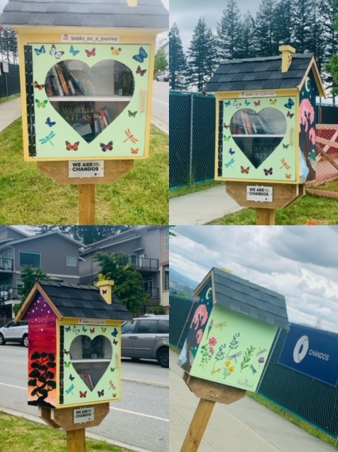 ChandosLTD's tweet photo. Our team at Sheffield Elementary in Coquitlam, BC, set-up a community library stand near the school. The neighbourhood book exchange encourages locals and visitors to take and/or leave a book for someone else to enjoy.
#communitybuilding #bookexchange #socialgood #yvrbuilder https://t.co/yA3CqcenUY