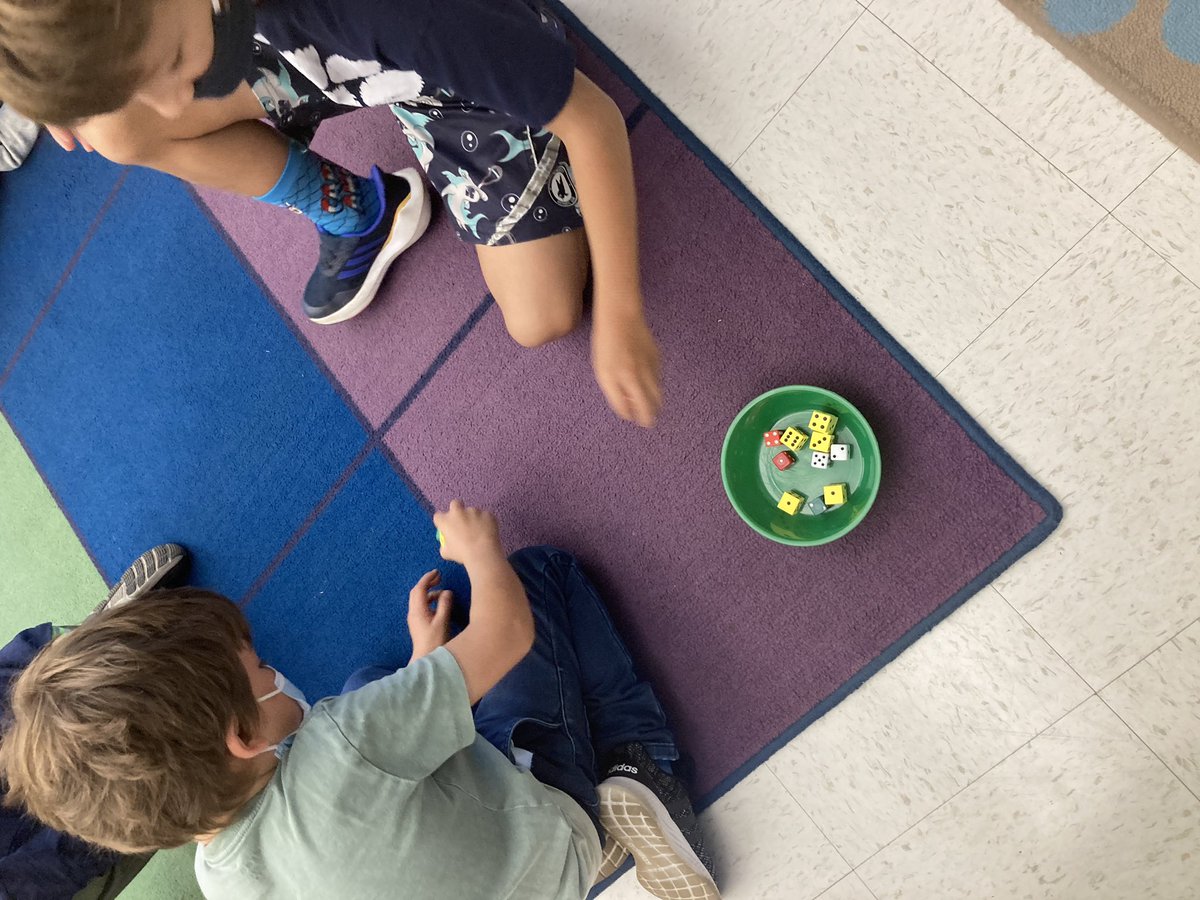 Counting with dice in grade one!#collaboration #groupsoften