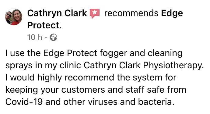 edge_protect's tweet photo. Thank you Cathryn Clark Physiotherapy! We love to hear from our customers. Cathryn gets amazing reviews from her customers, with some commenting on how spotless her practice is! 💫

#review #testimonial #physio #physiotherapy #physiolife #edgeprotect https://t.co/4jhUxXkBdO