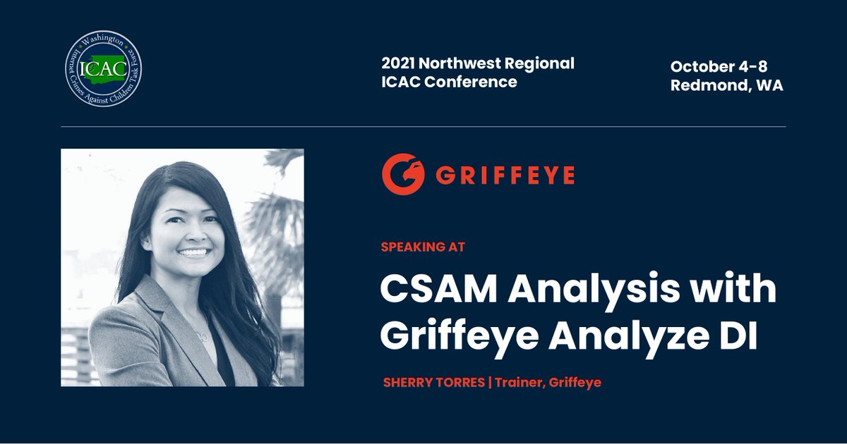 ess_torres's tweet photo. Excited to speak next week at the @Microsoft campus for the 2021 NW Regional #ICAC Conference! @GriffeyeTech #DFIR #AnalyzeDI https://t.co/TLd0HEbqay