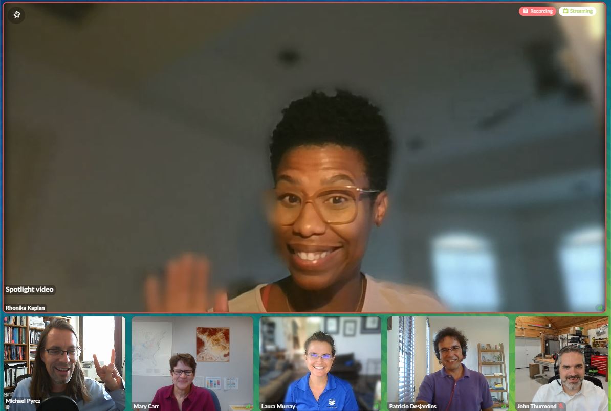 GeostatsGuy's tweet photo. I enjoyed joining the @SEG_org #IMAGE2021 #panel, 'Innovative #Training in a #Virtual World' moderated by Rhonika Kaplan. Wonderful work putting this together, Rhonika! So many great ideas & resources for #virtual #geoscience education & the benefit of removing barriers! Stoked! https://t.co/bgmjrUaQSI