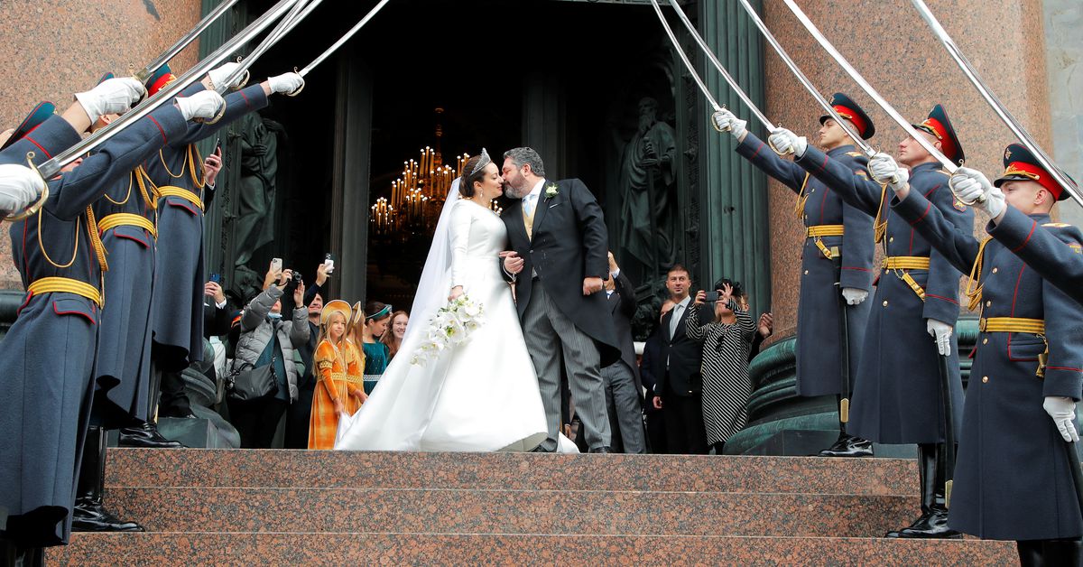 Reuters's tweet photo. Descendant of tsars becomes first royal to marry in Russia since revolution https://t.co/QbpnnW0efZ https://t.co/cN2QNd1nox
